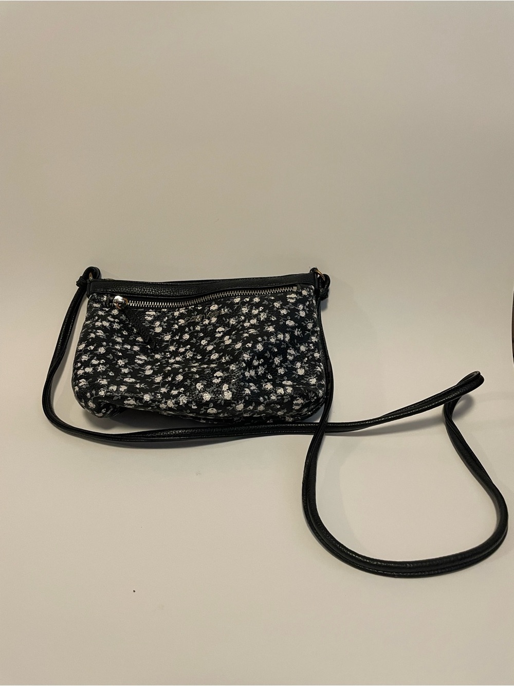 Calvin Klein Black Floral Crossbody Bag